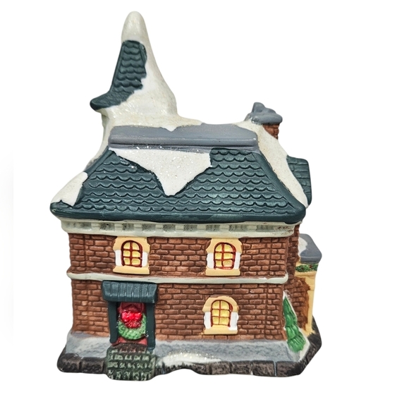 Vintage Cobblestone Corners 2001 Schoolhouse Porcelain Christmas Village B87 - Picture 4 of 8